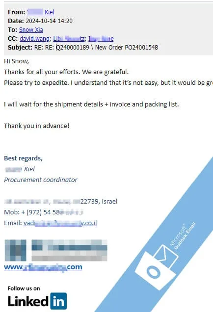 Israel-customer-comment