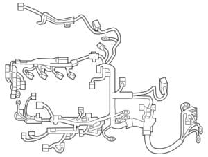 Automotive Wire Harness with Diagram
