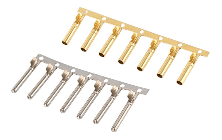 Nickel or Gold plated contacts