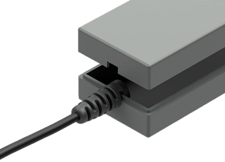 Box panel mounted with extension