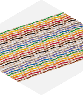 Colored zip wire