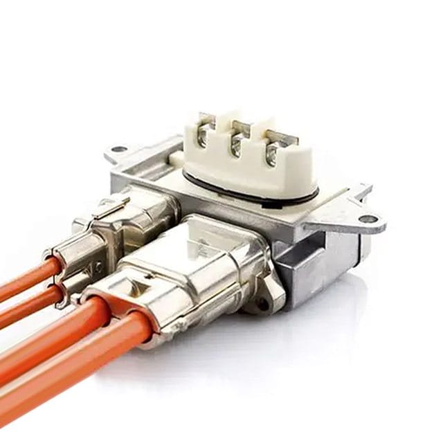 High-voltage new energy Yazaki connector with orange cables