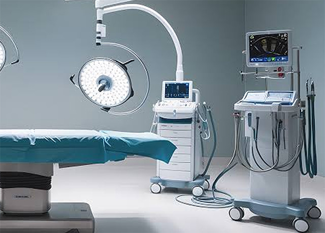 Medical instruments in an operating room