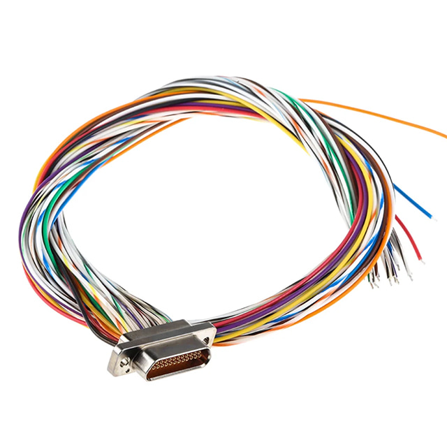 ITT Cannon wire harness with a micro D connector