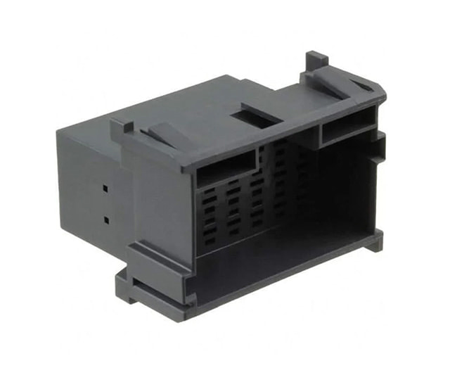 TE 1-967630-2 connector, multi-pin housing, black
