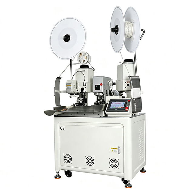 Fully automatic double-head terminal machine